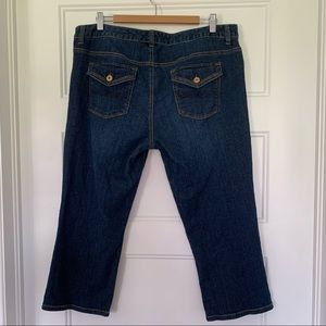 Tommy Hilfiger - Cropped Dark Wash Jeans - Size 14